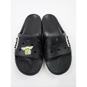 Crocs Iconic Comfort Slip On Black Unisex Men's 7 Women's 9